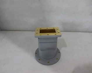 Can a circular waveguide transition be used in high-frequency applications?